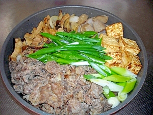 塩麹で美味 贅沢松茸すき焼き