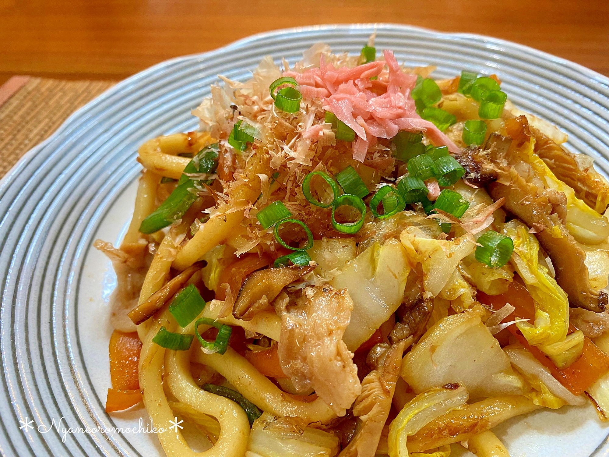 しょうゆベース♡和風焼きうどん