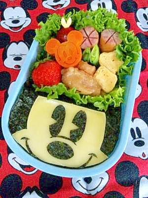 キャラ弁 ドアップ ミッキーのお弁当 レシピ 作り方 By Cherry05 楽天レシピ