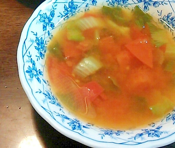 トマトと青梗菜のスープ
