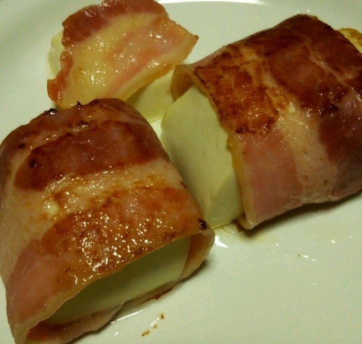 豆腐のベーコン巻き
