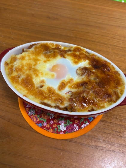 とっても簡単に余ったミートソースを美味しく食べられました！