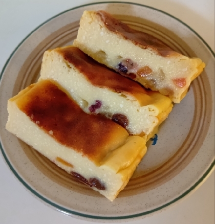 お豆腐とヨーグルトの超しっとりヘルシーケーキ♪