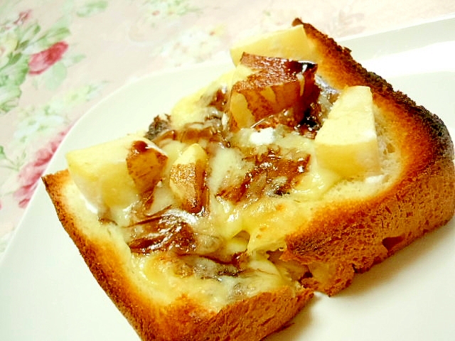 ❤林檎のバタークリームチーズ＆チーズトースト❤