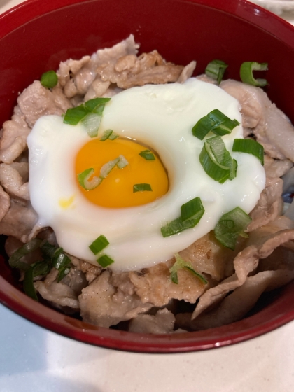 ガッツリ！！豚バラ肉のスタミナ丼