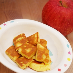 子どももパクパク☆簡単りんごのホットケーキ