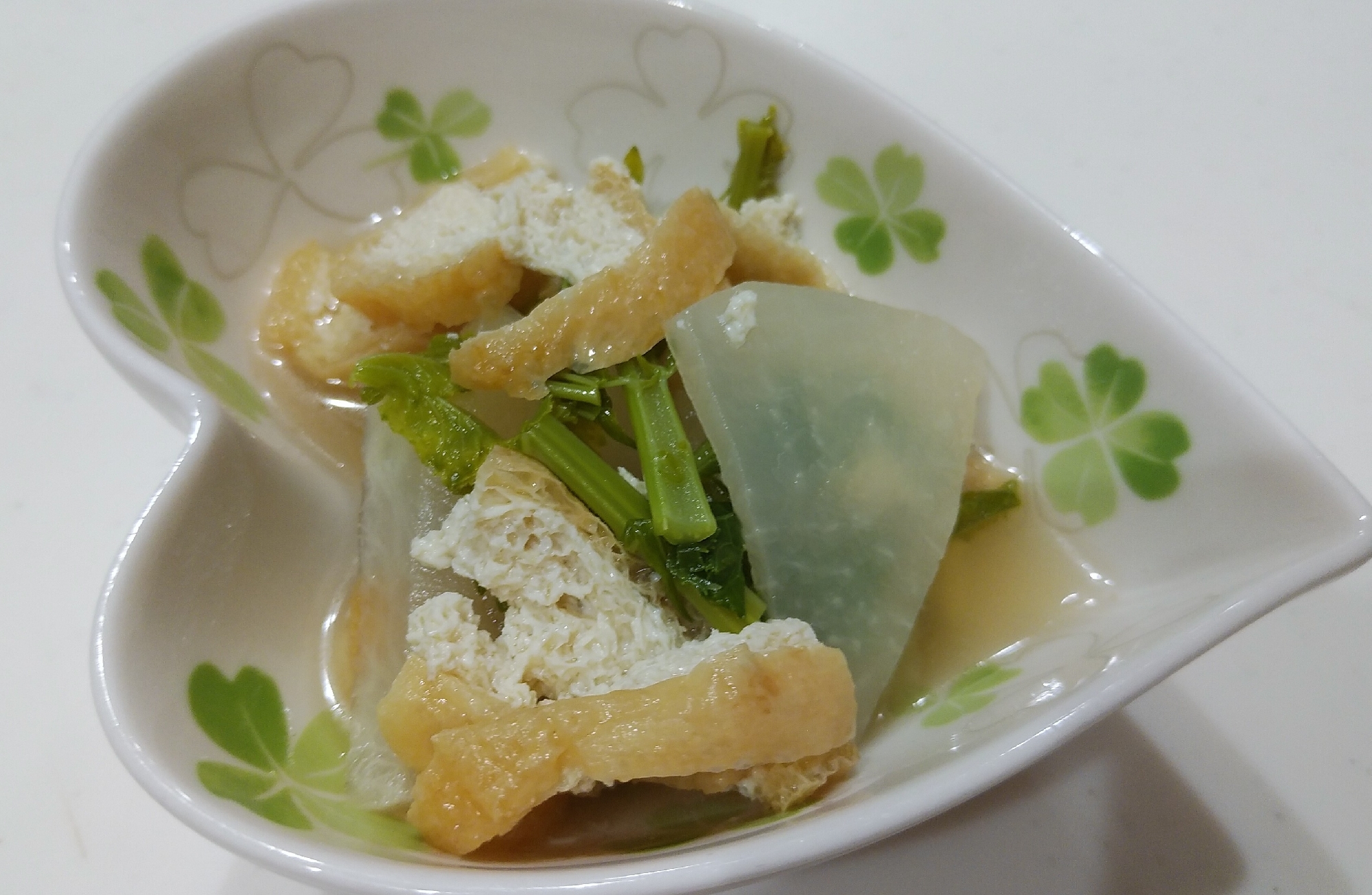 かぶと油揚げの煮物