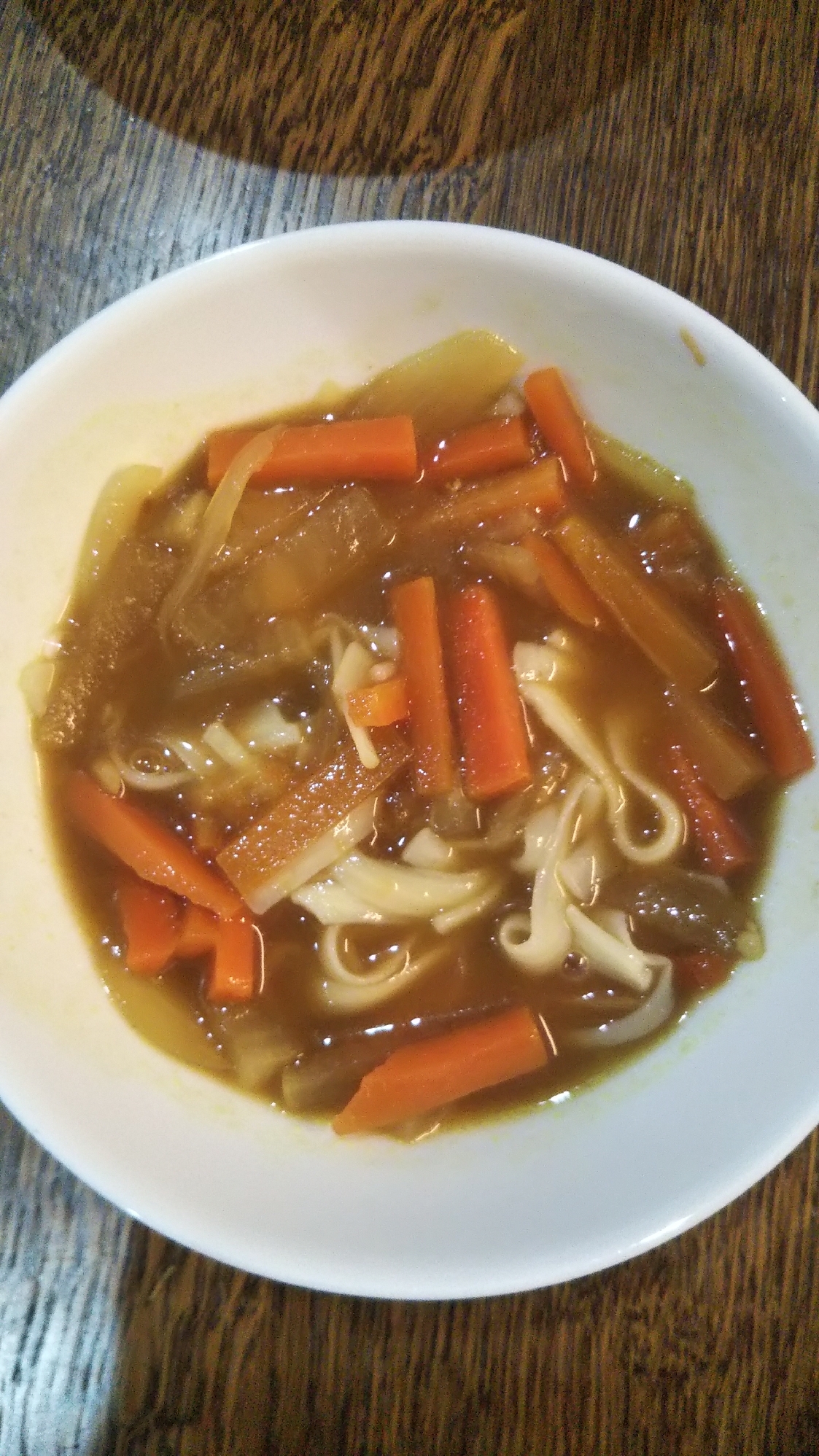 ふし麺のカレーうどん