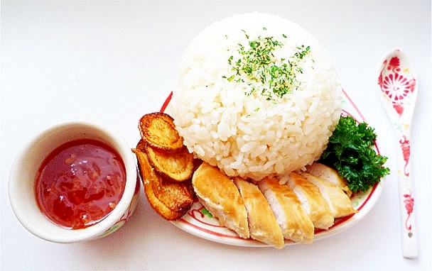炊飯器でシンガポールチキンライス 海南鶏飯