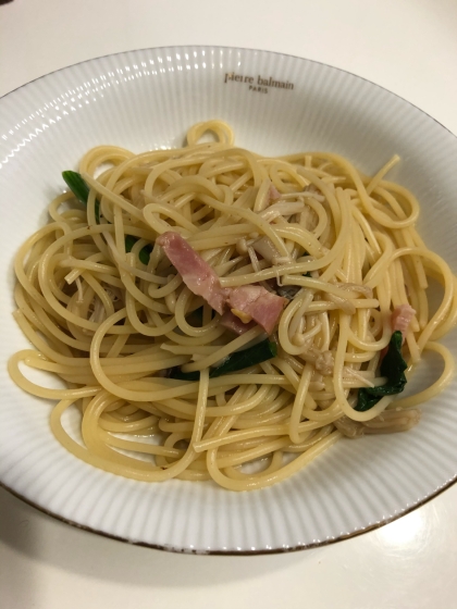 和風パスタ めんつゆ