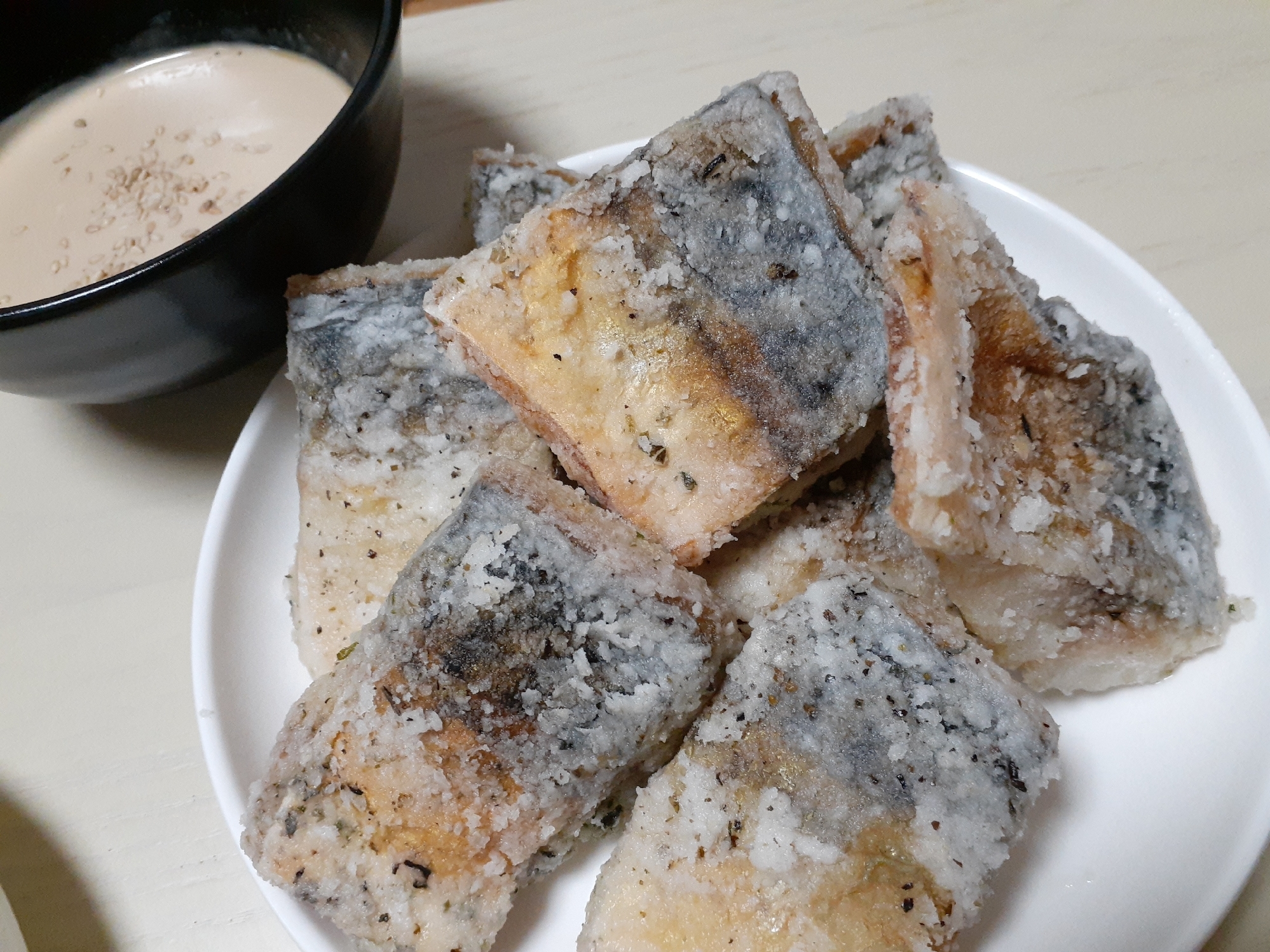 塩サバで！簡単すぐ出来る鯖の竜田揚げ！