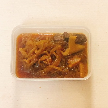 牛肉としらたきのすき焼きのタレ煮