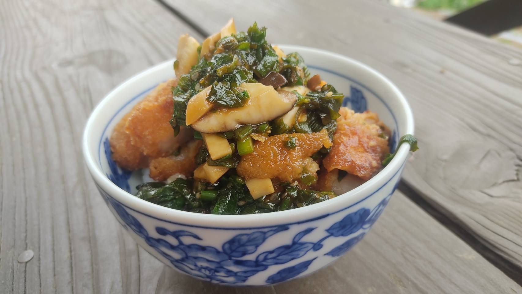 残ったとんかつで☆ネギ照り味噌カツ丼