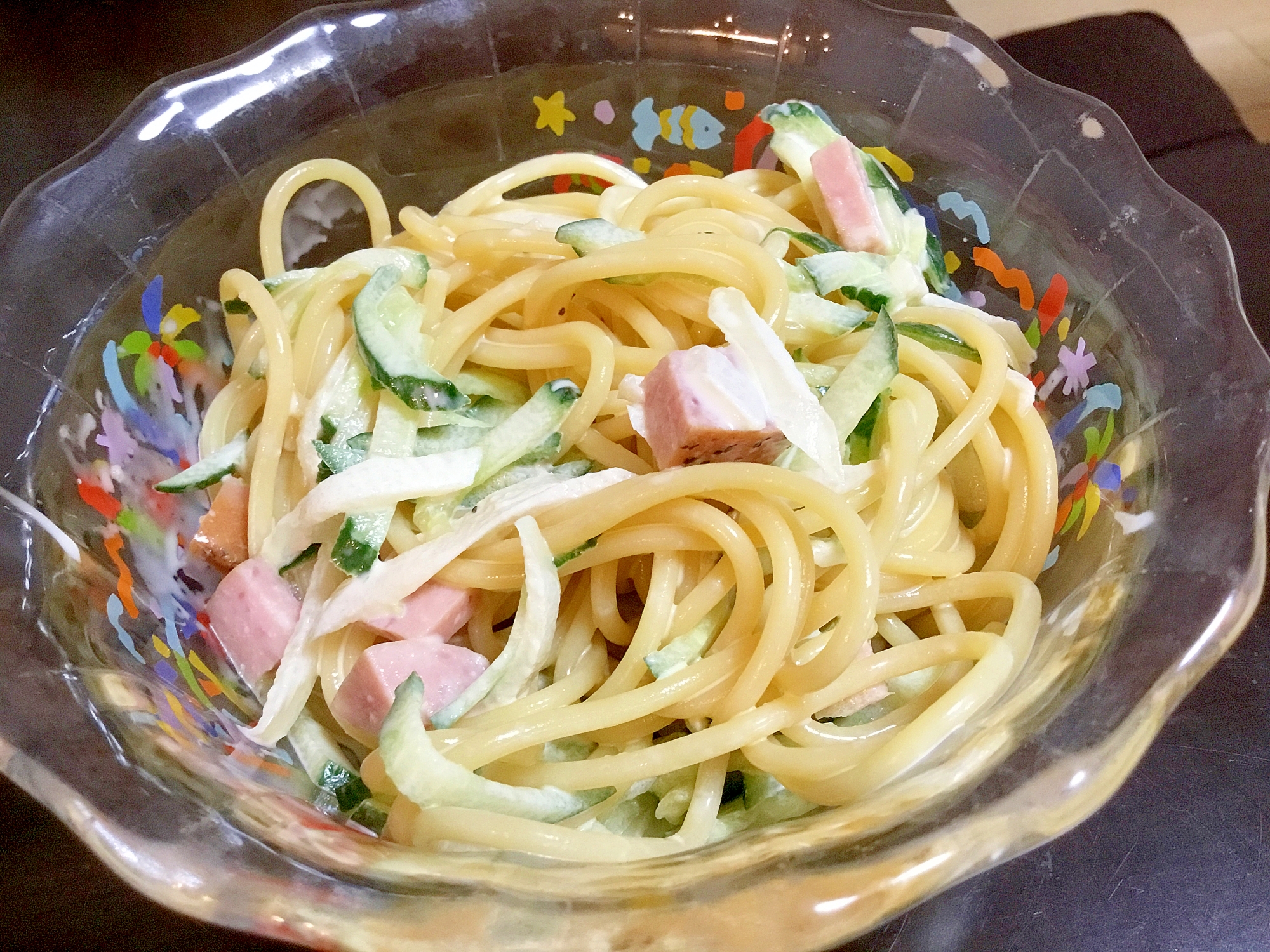 ポン酢マヨのサラスパ レシピ 作り方 By まゆぱとら 楽天レシピ ポン酢マヨのサラスパ レシピ 作り方 By まゆぱとら 楽天レシピ