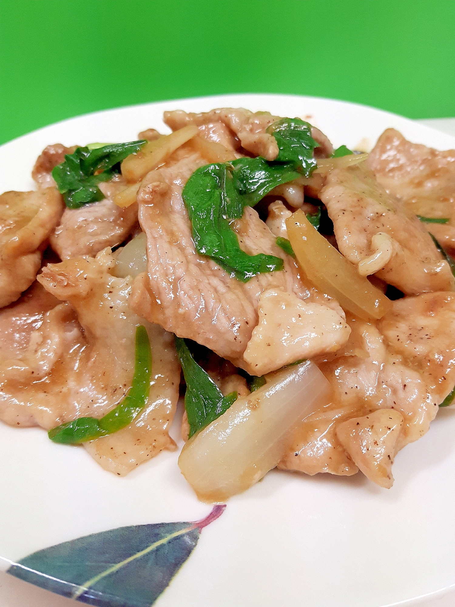 子供が喜ぶ！豚肉の生姜焼withらっきょう＋ニラ♪