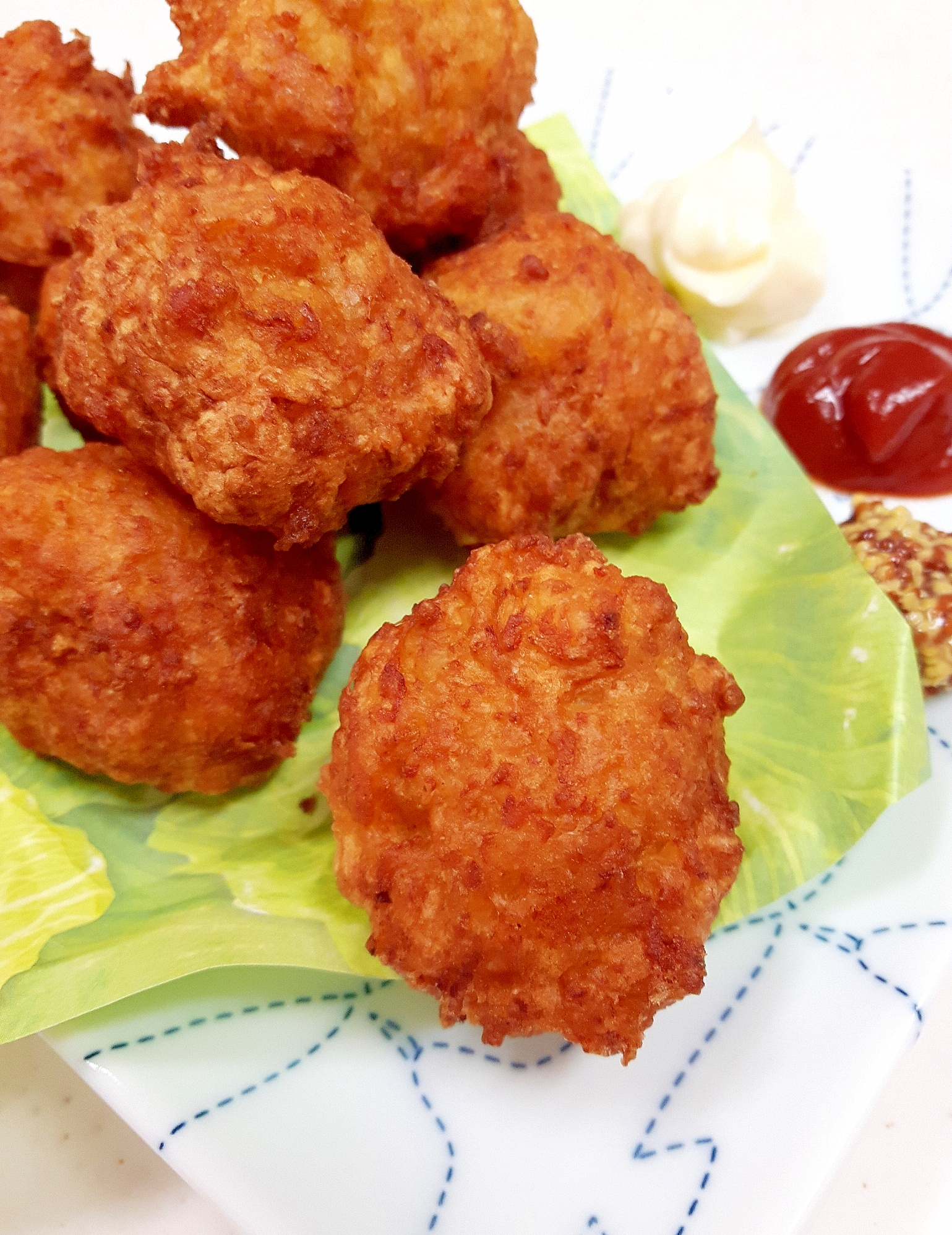 HMで簡単(^^)鶏ひき肉と豆腐のチキンナゲット♪