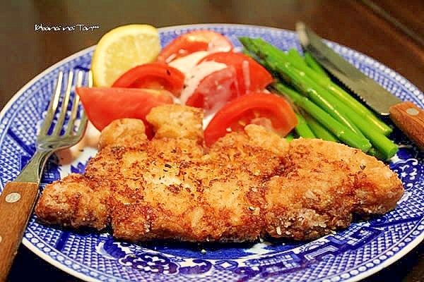 とんかつ肉の唐揚げ