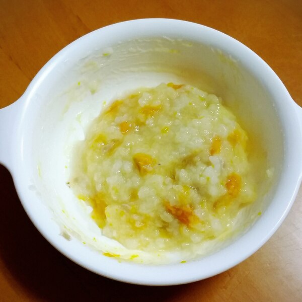 たらとかぼちゃのお粥 離乳食中期 レシピ 作り方 By Tomomi9968 楽天レシピ たらとかぼちゃのお粥 離乳食中期 レシピ 作り方 By Tomomi9968 楽天レシピ
