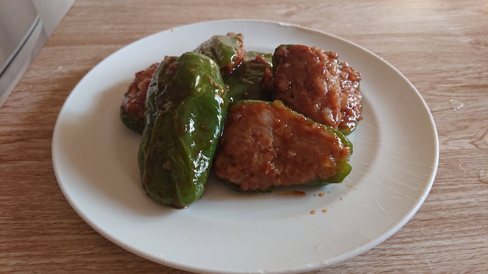 焼き肉のタレ味!肉汁ジュワ~っと!ピ一マンの肉詰め