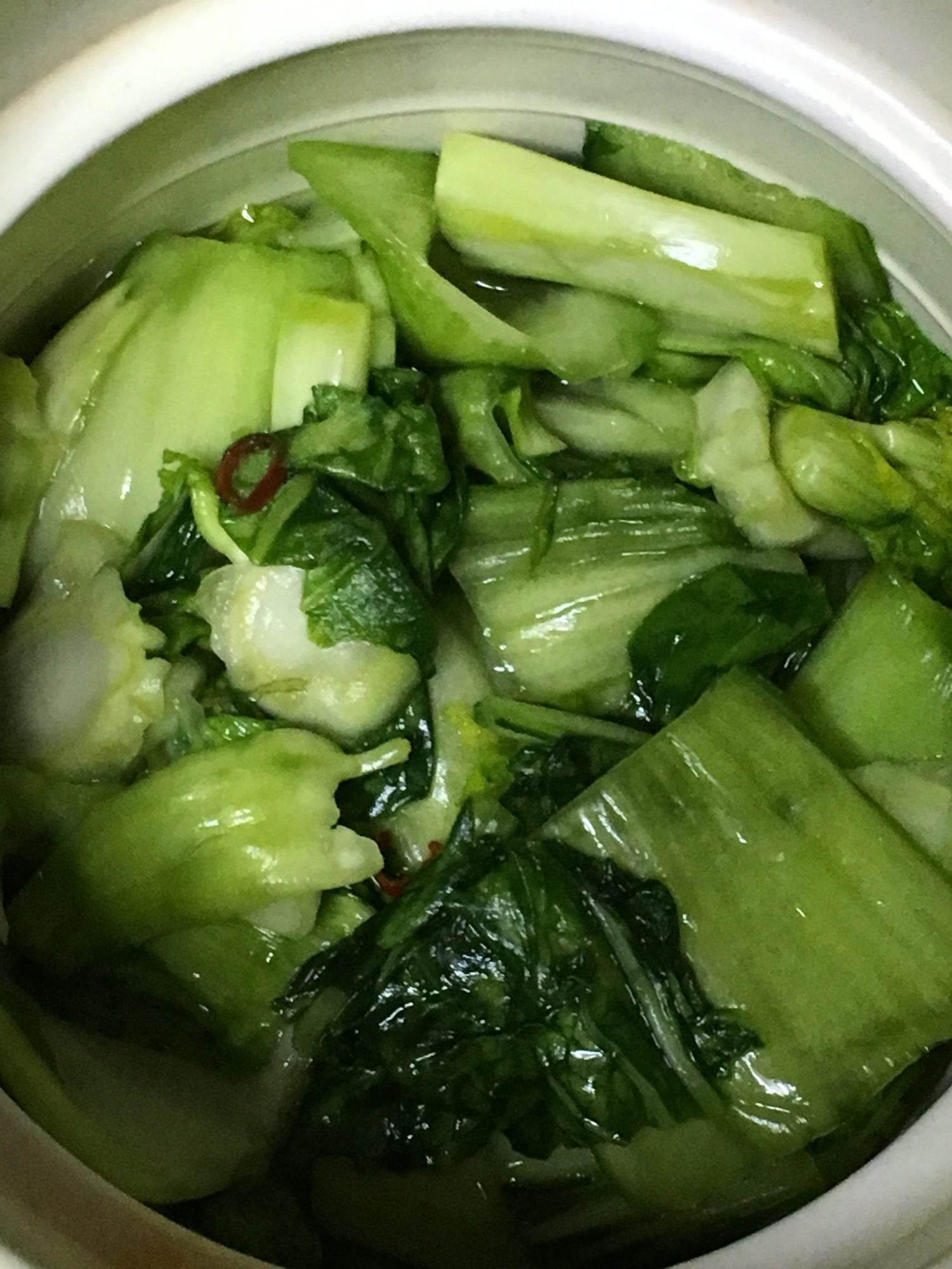 青梗菜の漬物