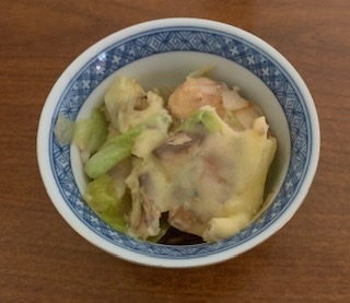 さば缶といしる糀野菜蒸し