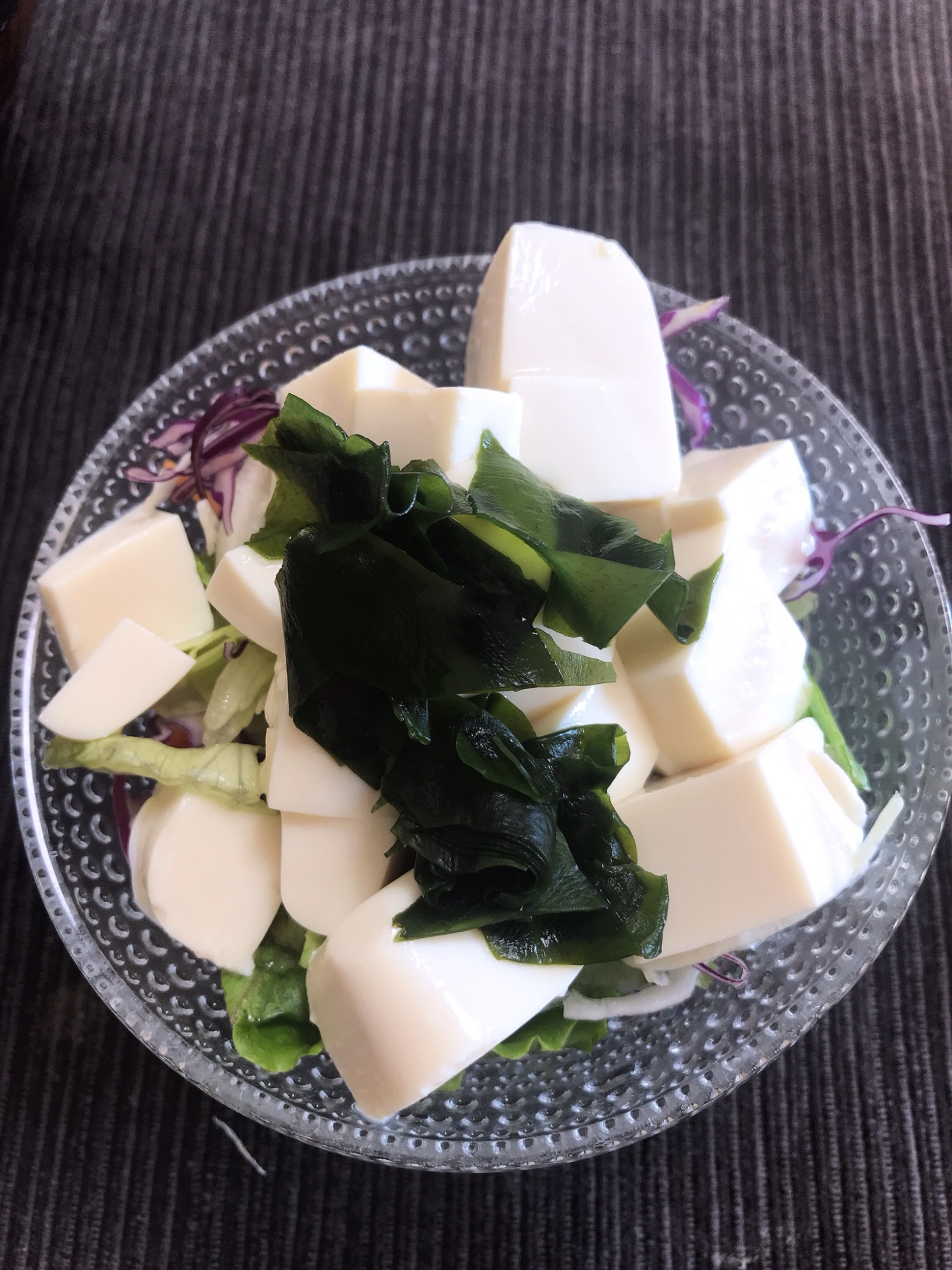 カット野菜で簡単豆腐サラダ