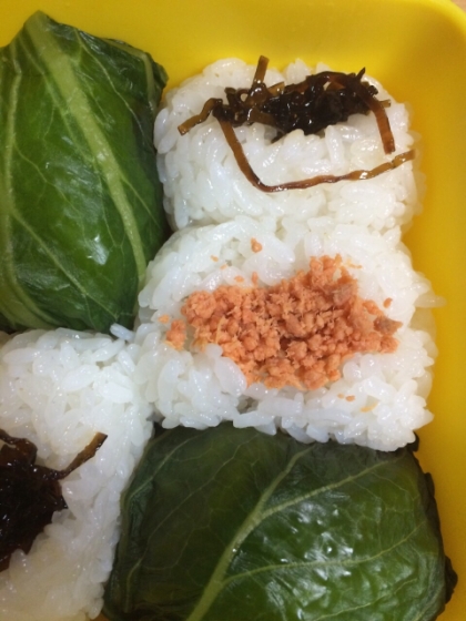 広島菜のおむすび(o^^o)