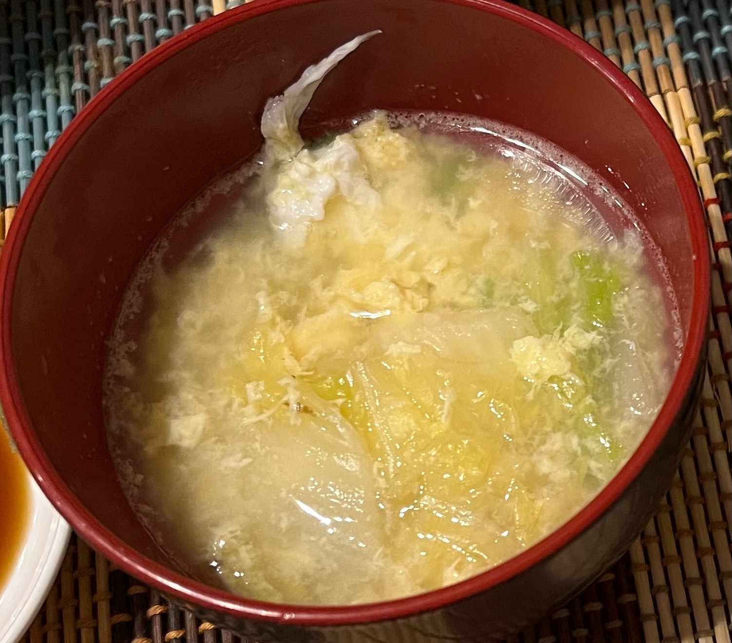 白菜と卵の中華スープ