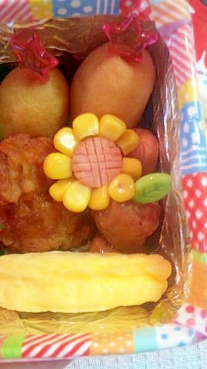 キャラ弁 お花ウインナー レシピ 作り方 By マリリ８ 楽天レシピ