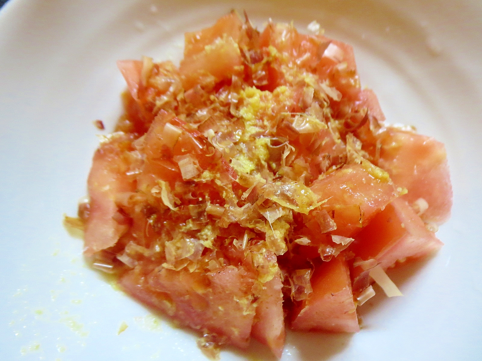 生姜風味のトマトサラダ