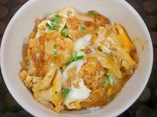 チキンソテーで☆親子丼