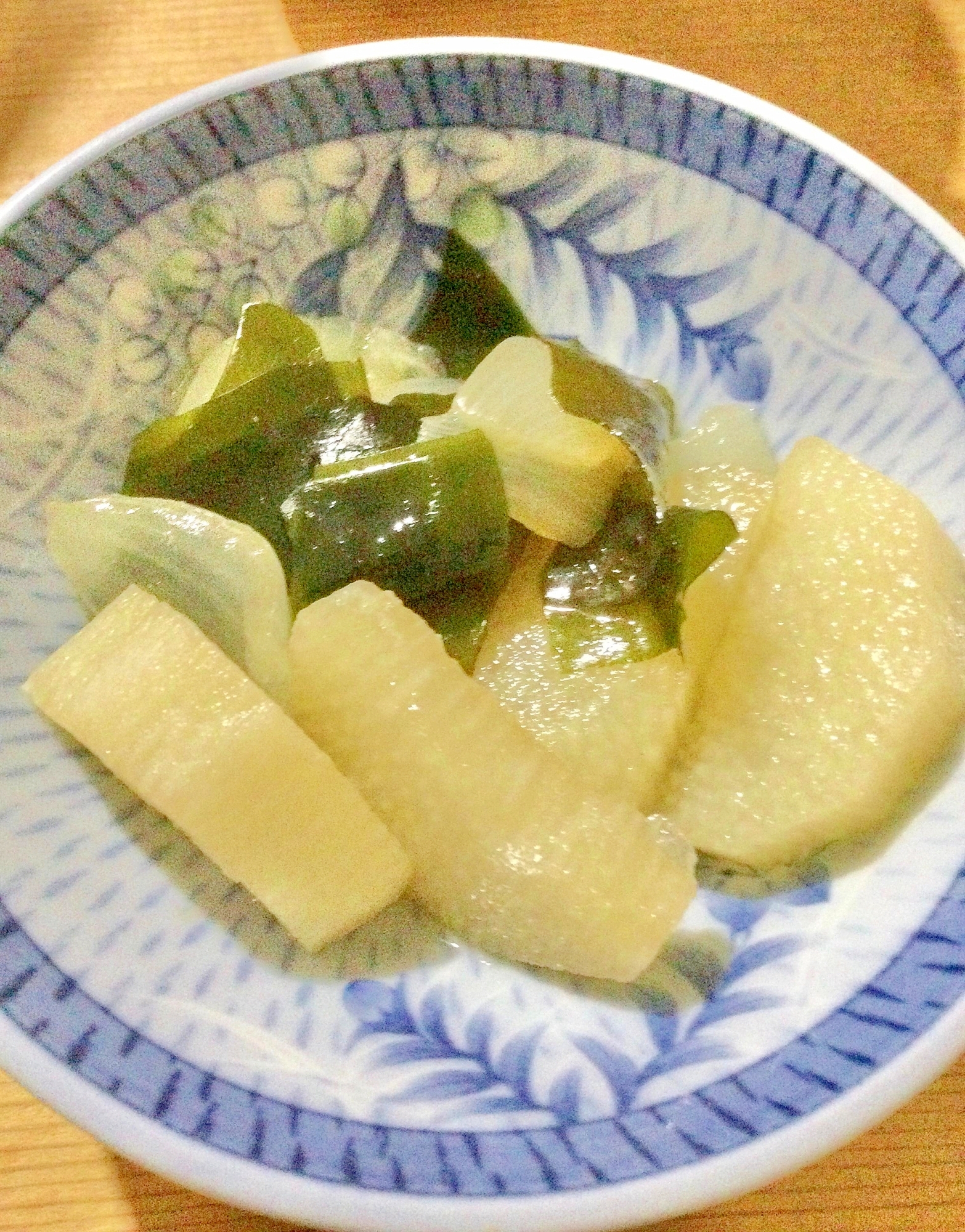 長芋玉ねぎわかめの煮物♪