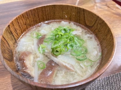 茄子と椎茸のお味噌汁