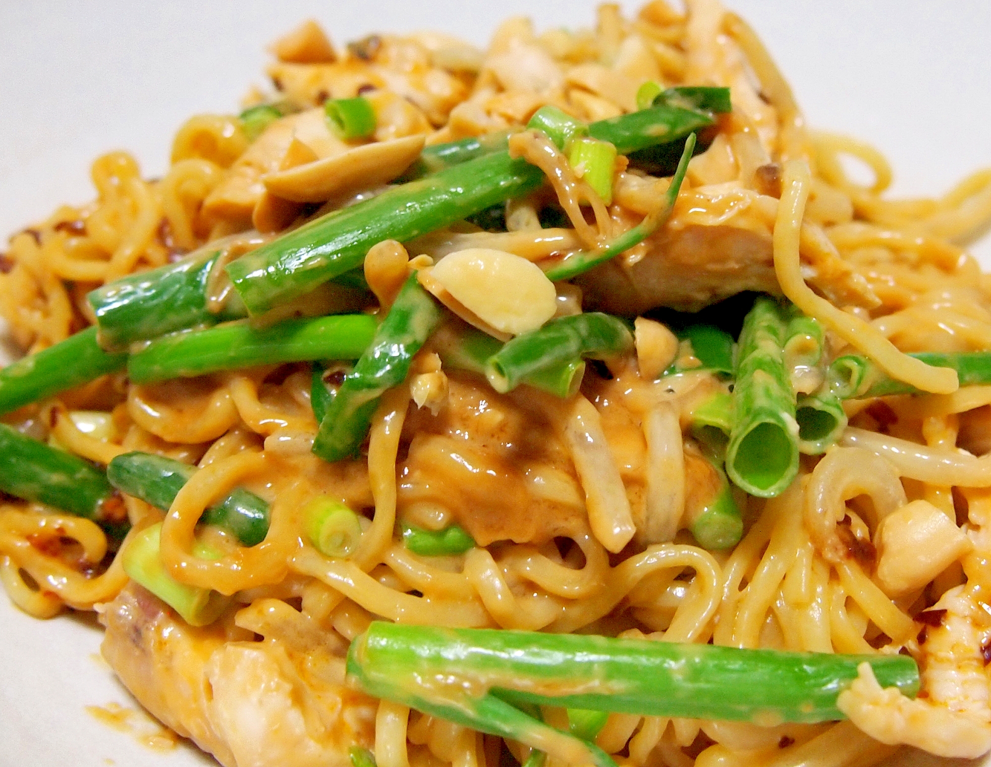 ささみとピーナッツバターのエスニック和え麺 レシピ 作り方 By まるっとまる 楽天レシピ
