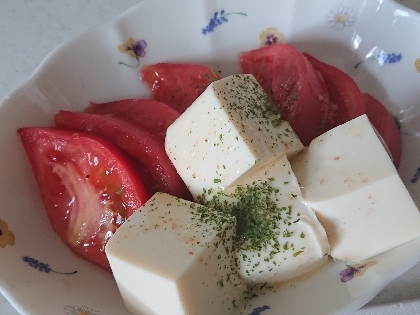 【簡単】お豆腐とトマトのサラダ