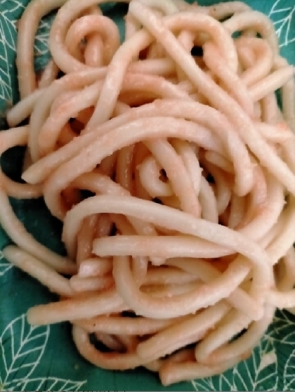 市販たらこソースで簡単たらこうどん♪