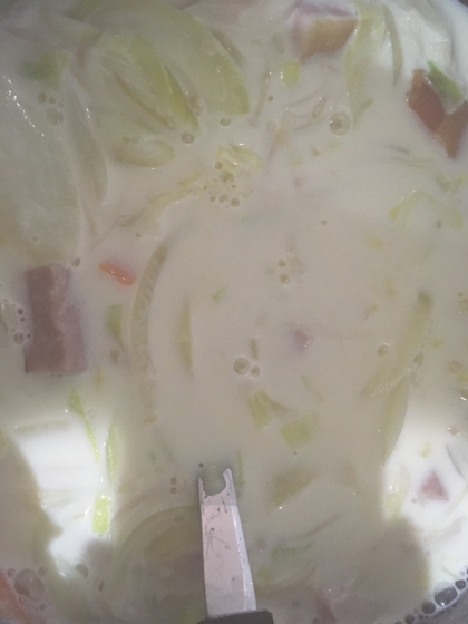 チーズのスープをずっと食べて見たかったので作りました！凄く美味しくて旦那からも好評でした！ありがとうございました！