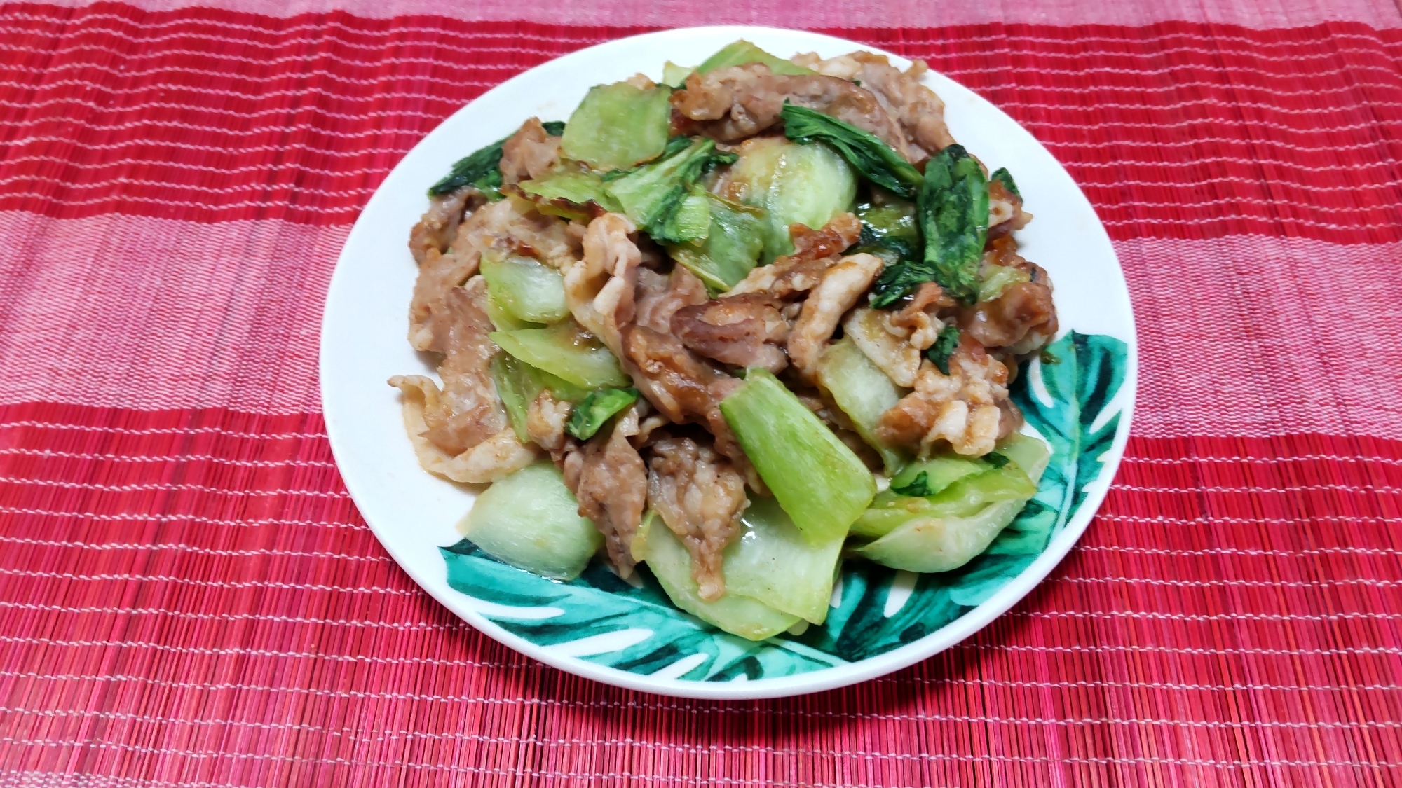 ご飯が進む♪豚肉とチンゲン菜のスタミナ炒め〜