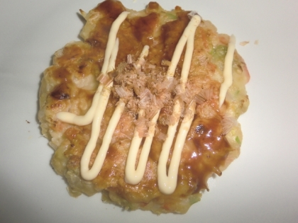 お好み焼きだとパクパク食べてくれるのでいいですよね！
ごちそうさまでした（＾＾）