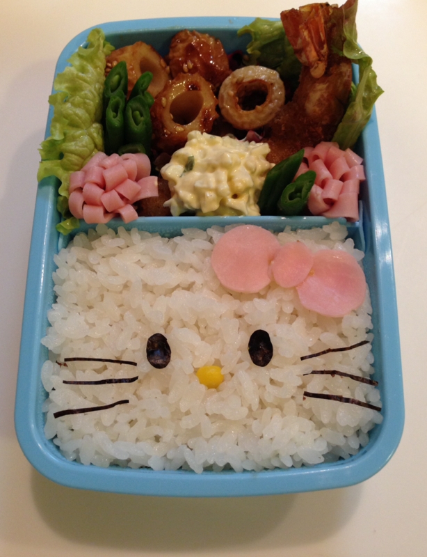 簡単キャラ弁♡キティちゃん♡