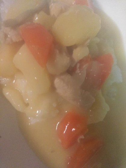 ほっとする味(๑´ڡ`๑)小松菜のクリームスープ