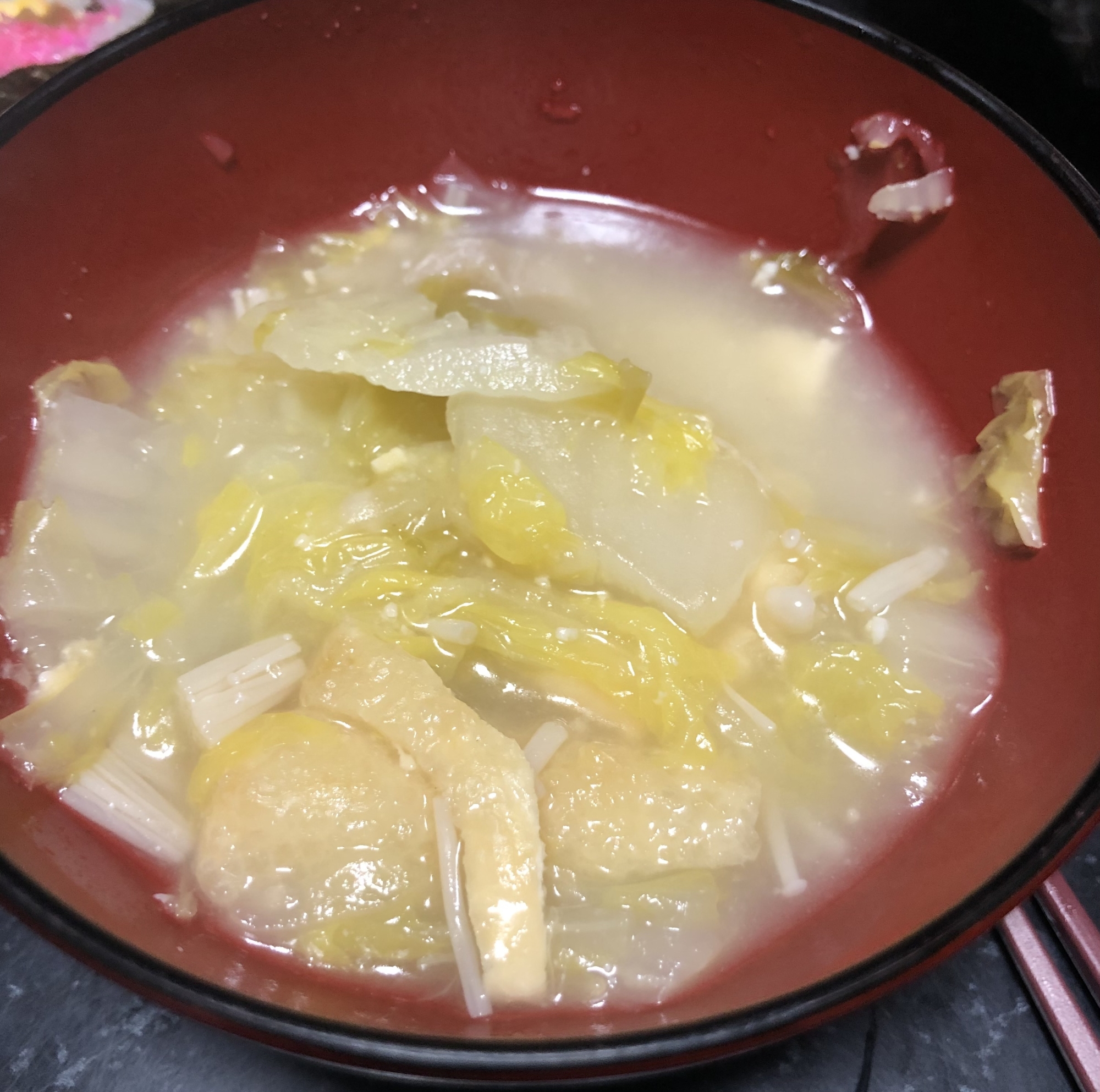 トロトロ☆白菜とえのきのお味噌汁