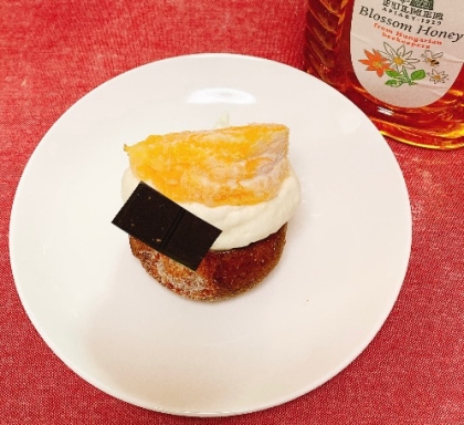 おつまみにオレンジとチョコのカナッペ