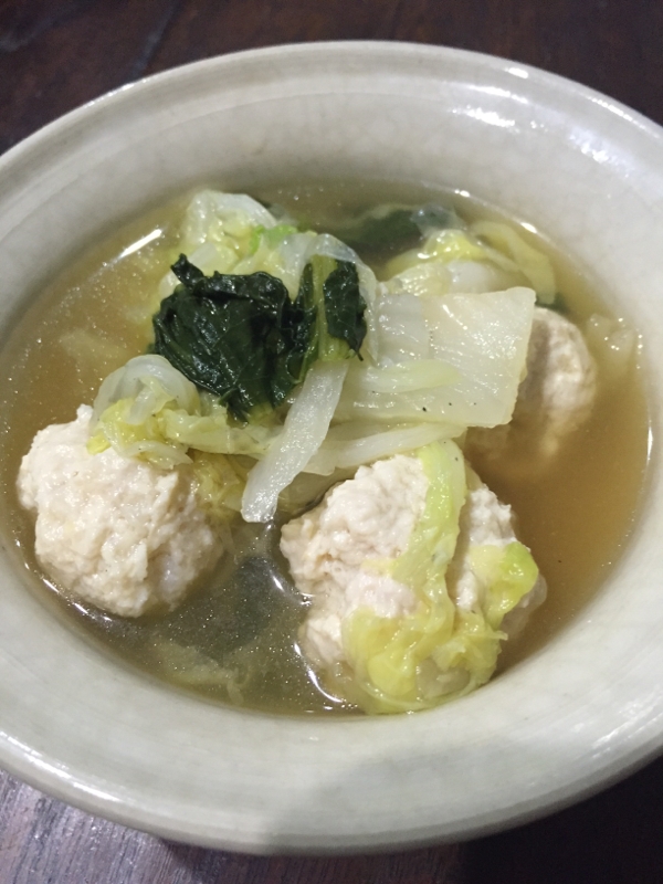 はんぺん入り鶏団子の煮物