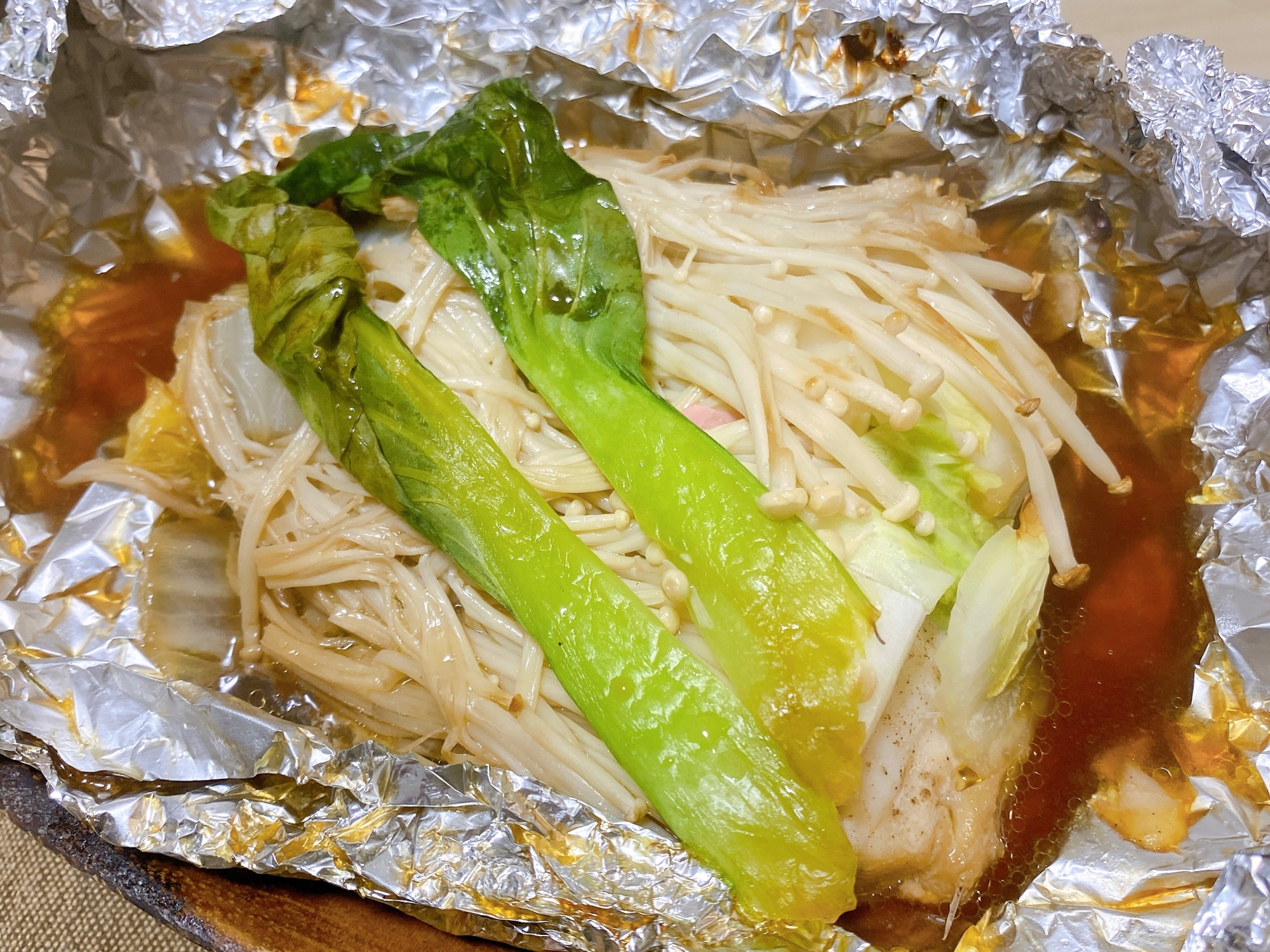鱈と白菜とえのきのバター醤油ホイル焼き レシピ 作り方 By シャンティー 楽天レシピ