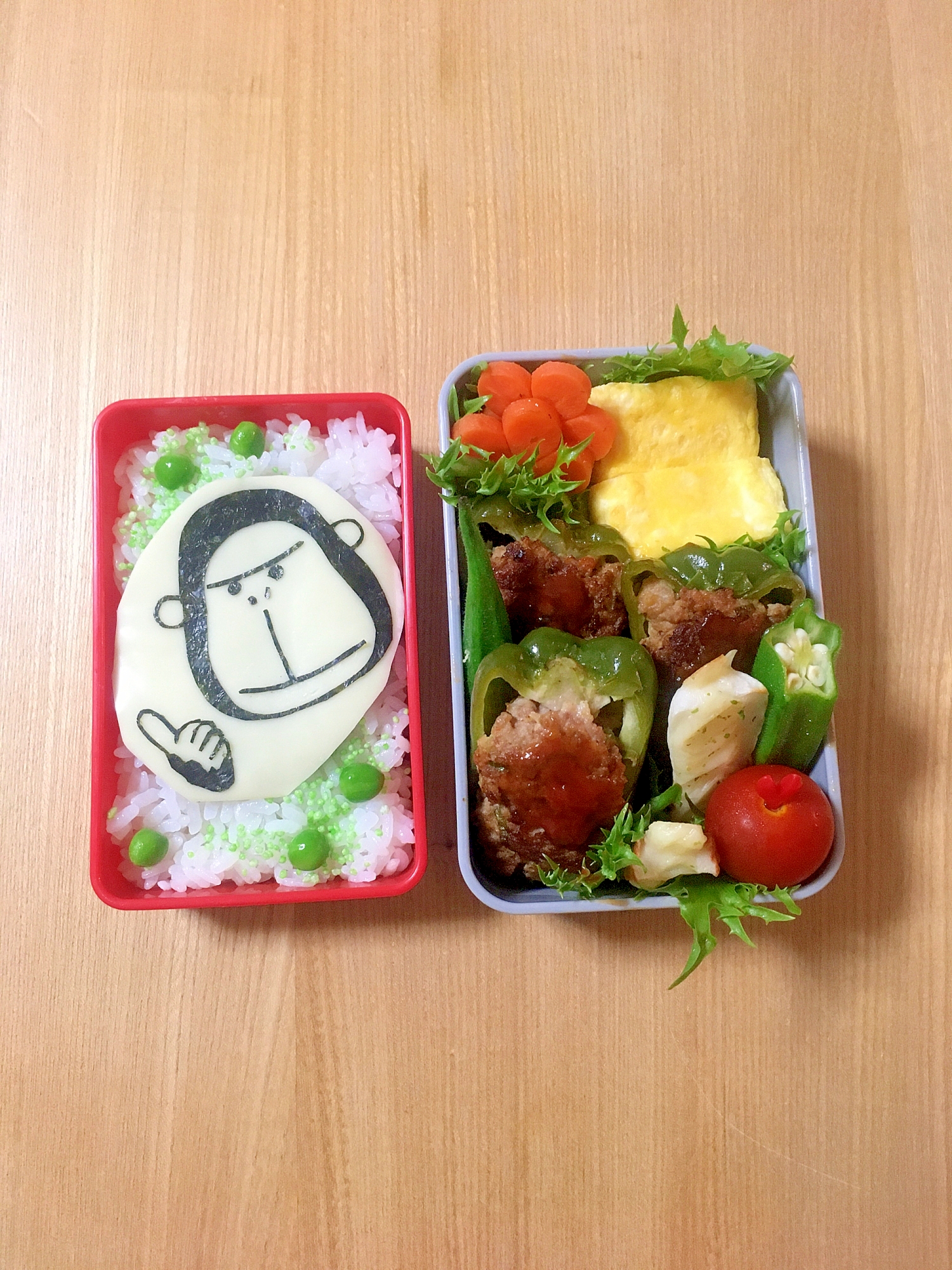 キャラ弁☆簡単海苔アート エネゴリくんのお弁当♪