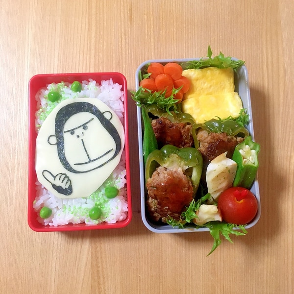 キャラ弁 簡単海苔アート エネゴリくんのお弁当 レシピ 作り方 By Cherry05 楽天レシピ キャラ弁 簡単海苔アート エネゴリくんのお弁当 レシピ 作り方 By Cherry05 楽天レシピ
