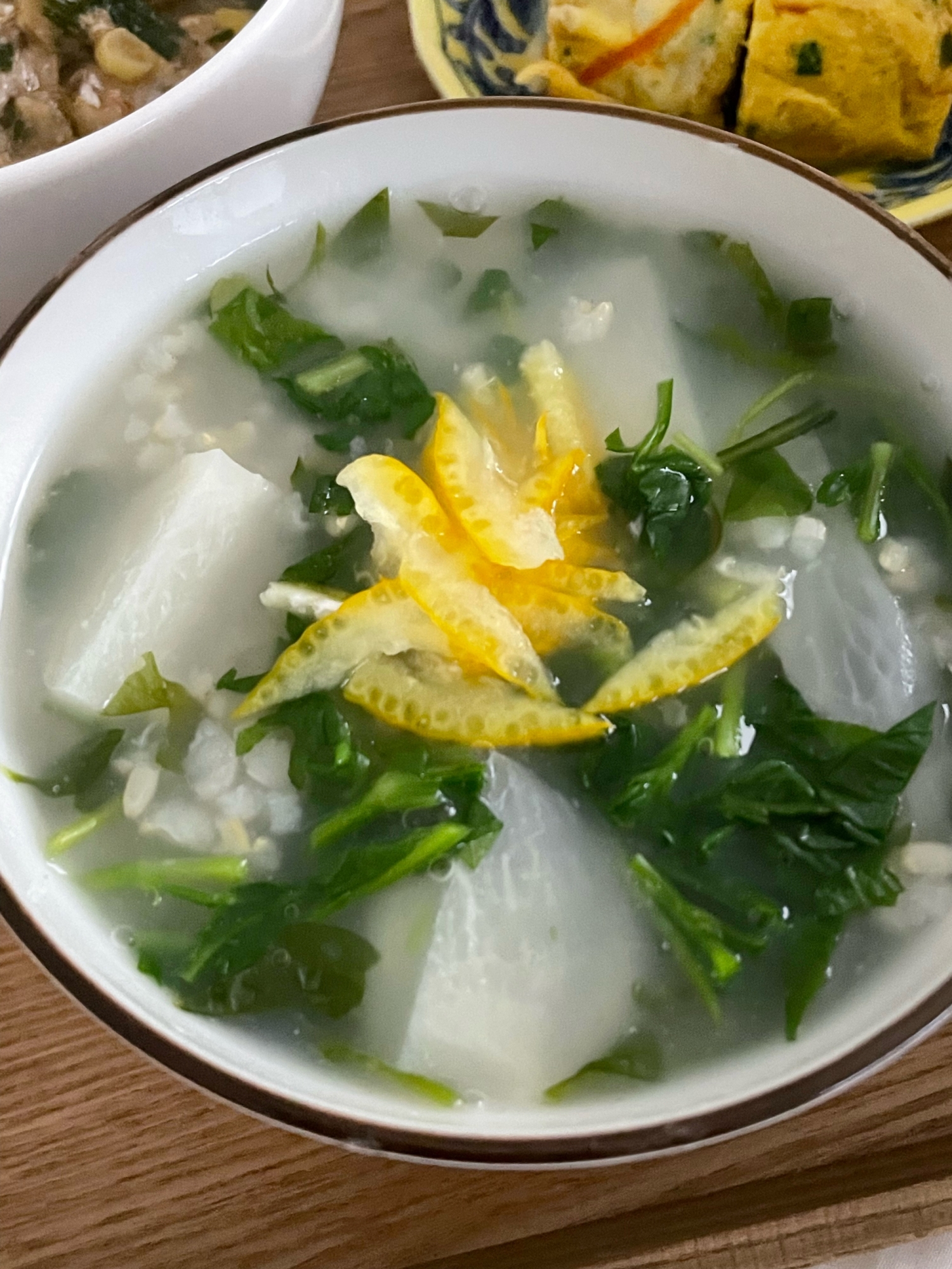 調味料はたったの1つ♪体に優しい玄米七草粥