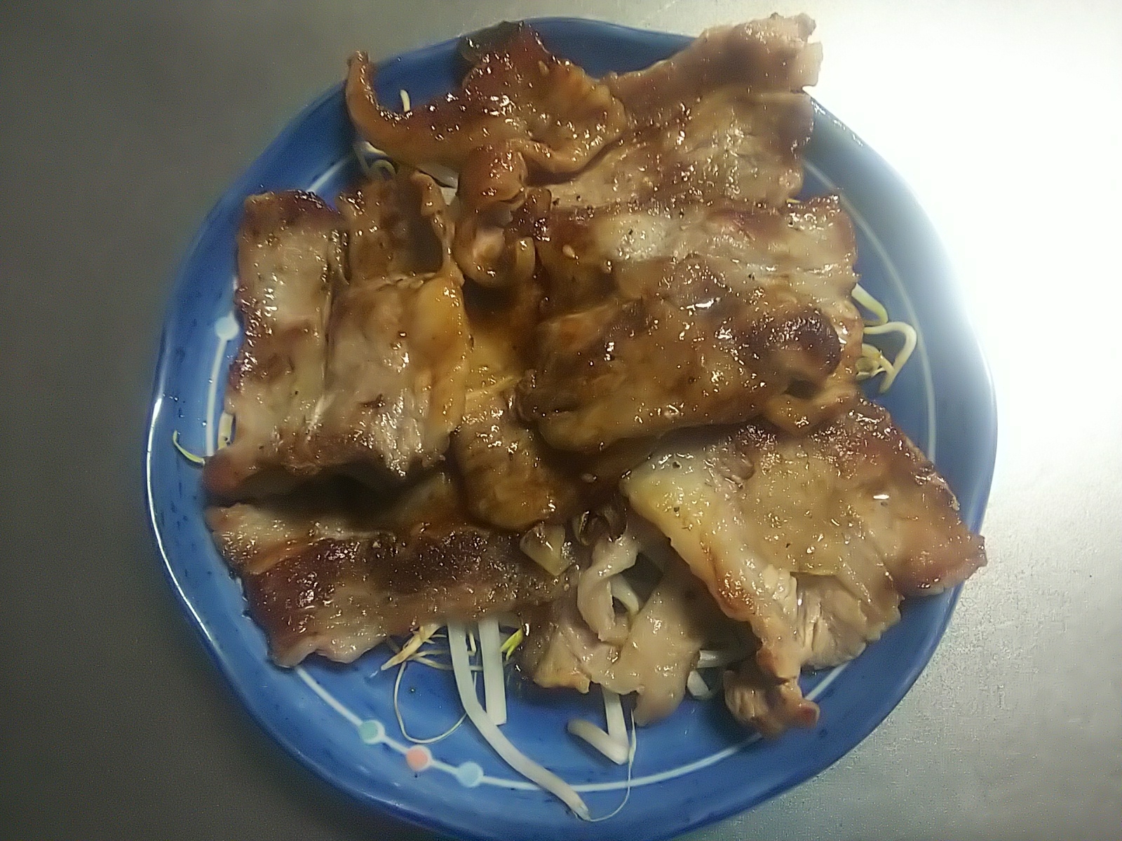 薄切り牛カルビの簡単焼き肉