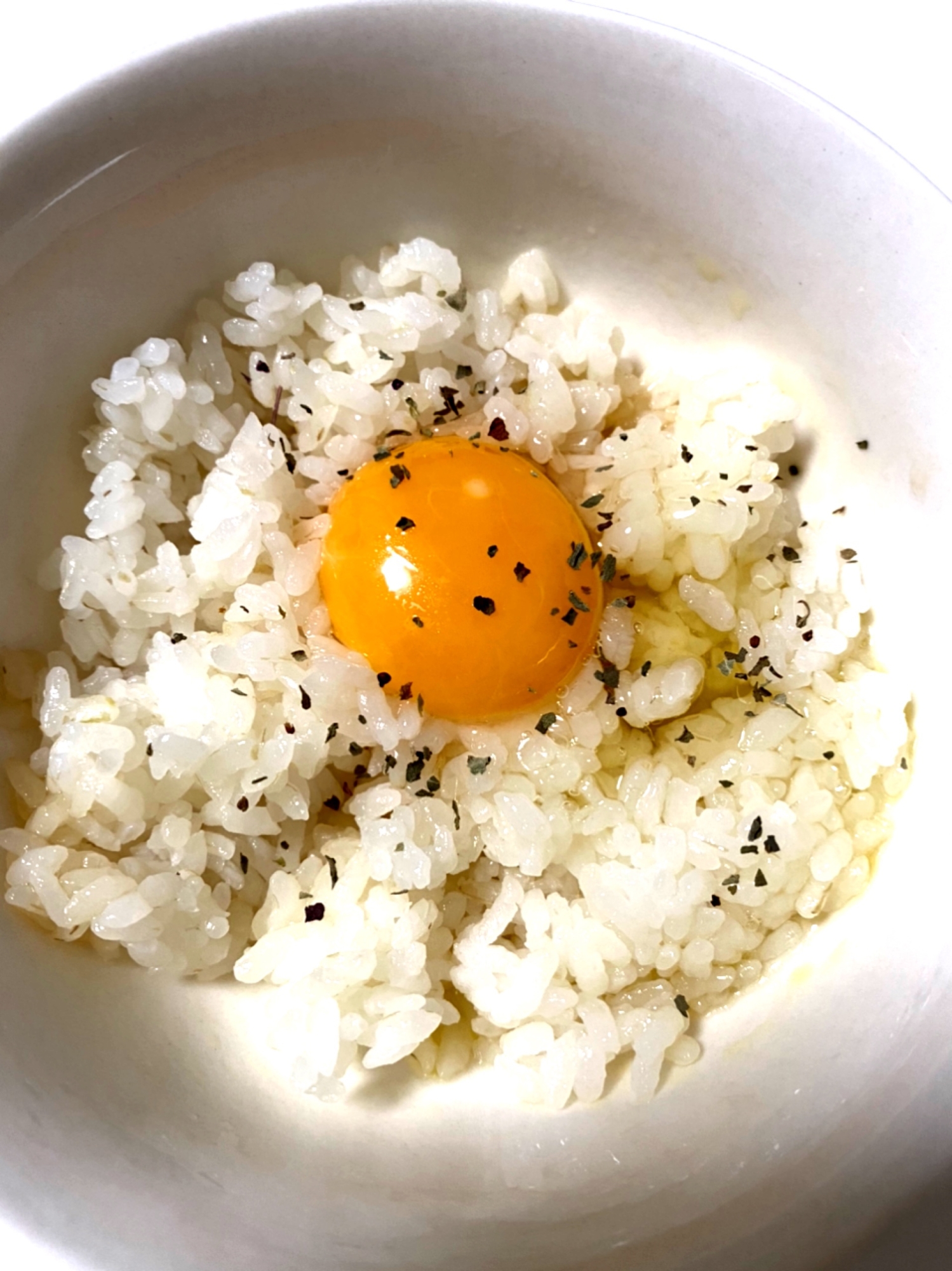 朝ごはんに オリーブオイルで洋風卵かけご飯 レシピ 作り方 By のんびりリラクシング 楽天レシピ